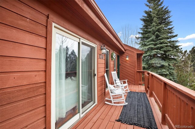 120 Red Rock Ct, Woodland Park, CO 80863 - view of deck