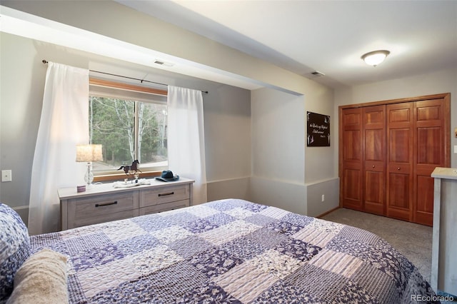 120 Red Rock Ct, Woodland Park, CO 80863 - bedroom with carpet flooring and a closet
