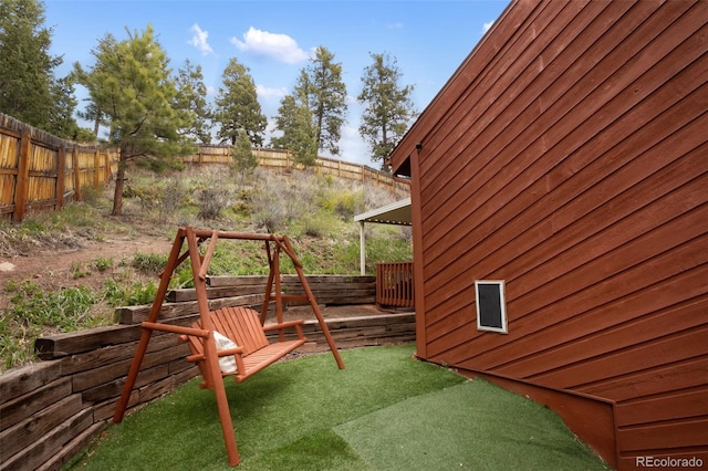 120 Red Rock Ct, Woodland Park, CO 80863 - view of fenced backyard
