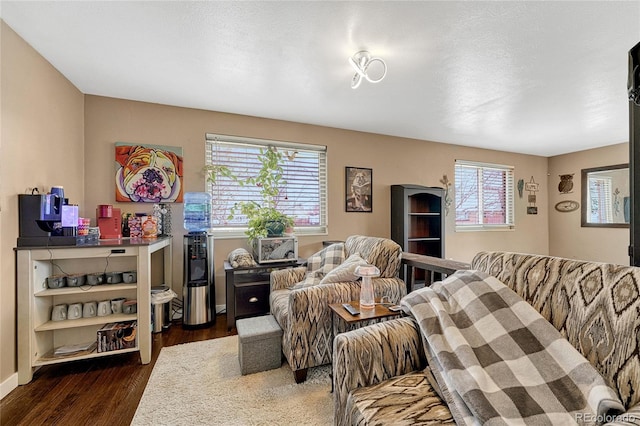 bedroom featuring dark wood-type flooring