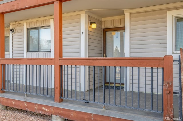 exterior space featuring a porch