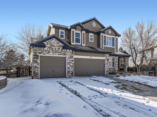 view of front of house featuring a garage