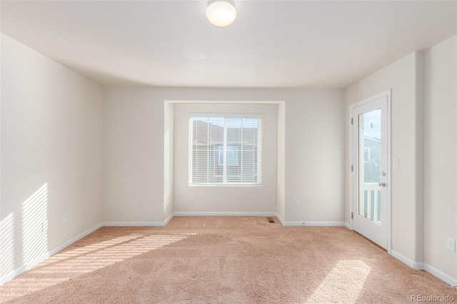 view of carpeted empty room