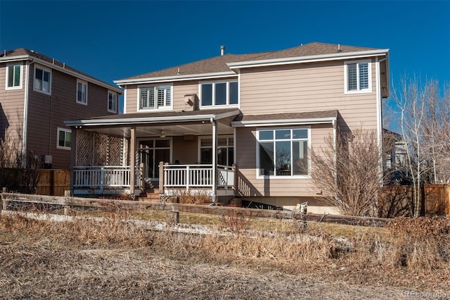 view of front of home with a porch