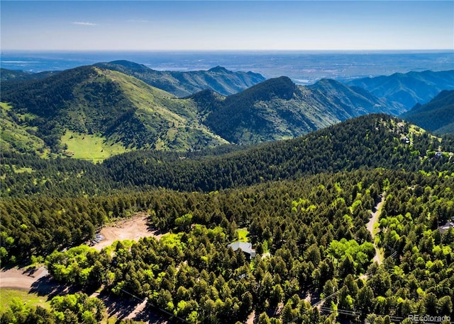 13416 Kuehster Rd, Littleton, CO 80127 - view of mountain background with a heavily wooded area