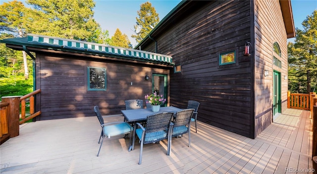 13416 Kuehster Rd, Littleton, CO 80127 - deck with outdoor dining space