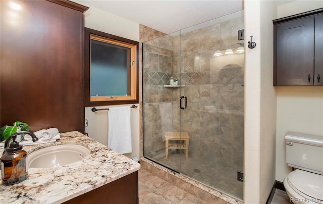 13416 Kuehster Rd, Littleton, CO 80127 - bathroom with a shower stall and vanity