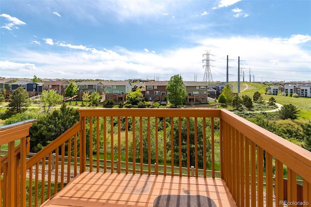 6265 S Ider Way, Aurora, CO 80016 - wooden deck featuring a residential view