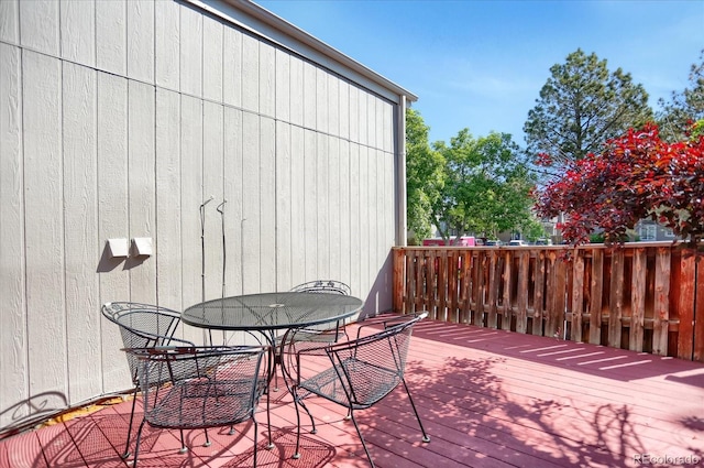 3853 S Genoa Ct Unit D, Aurora, CO 80013 - deck featuring outdoor dining area