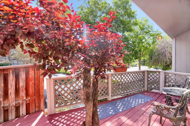 3853 S Genoa Ct Unit D, Aurora, CO 80013 - view of wooden deck
