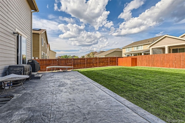 view of yard featuring a patio
