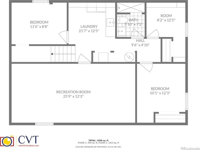 1641 Orchard Dr, Denver, CO 80221 - home floor plan