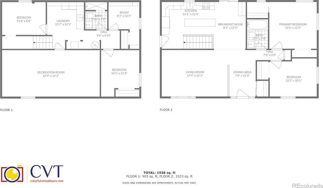1641 Orchard Dr, Denver, CO 80221 - floor plan / room layout