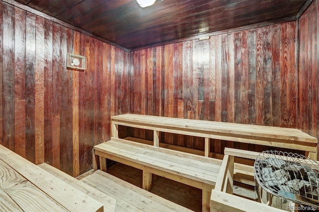200 Granite St Unit 202, Frisco, CO 80443 - sauna / steam room featuring wooden walls and wooden ceiling