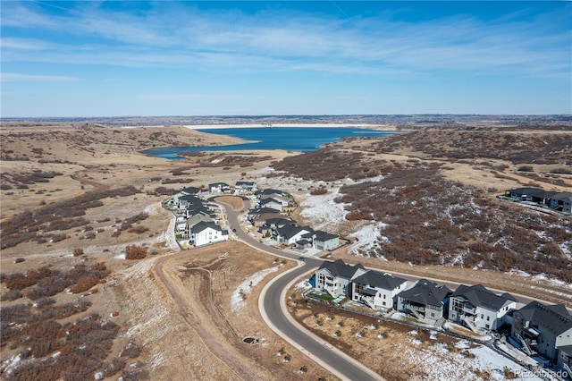 aerial view featuring a residential view