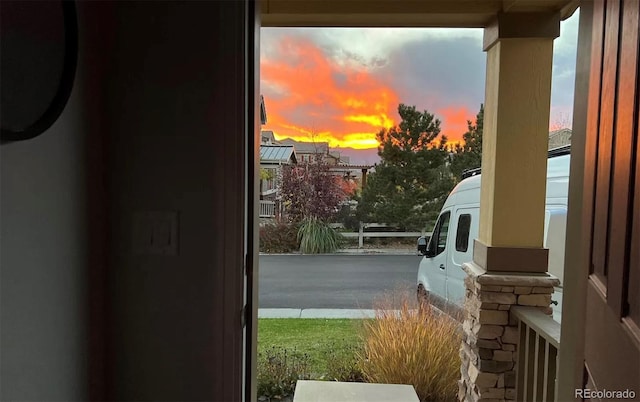 view of doorway to outside