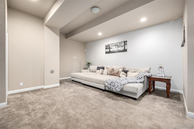 1928 W 67th Pl, Denver, CO 80221 - carpeted living room featuring recessed lighting and baseboards