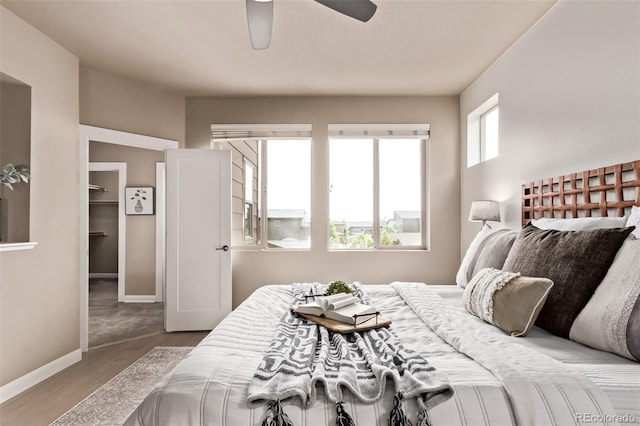 1928 W 67th Pl, Denver, CO 80221 - bedroom with wood finished floors and ceiling fan