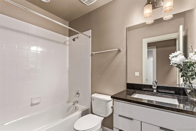1928 W 67th Pl, Denver, CO 80221 - full bath featuring shower / washtub combination, a textured wall, and vanity