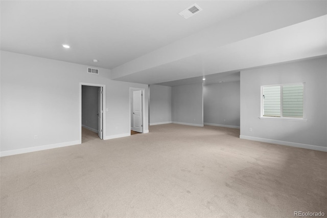 2143 Peralta Loop, Castle Rock, CO 80104 - empty room with baseboards, light colored carpet, and recessed lighting