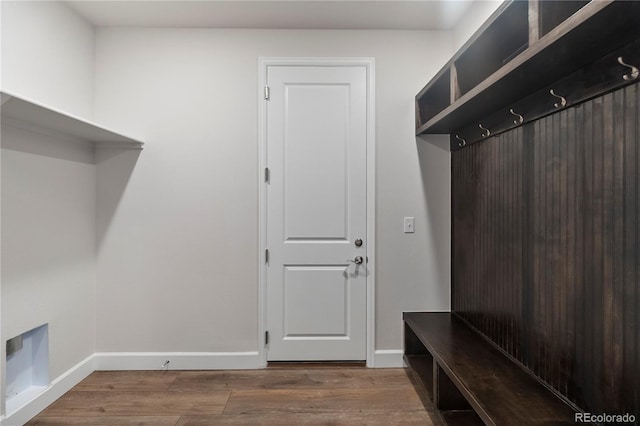 2143 Peralta Loop, Castle Rock, CO 80104 - mudroom with wood finished floors and baseboards