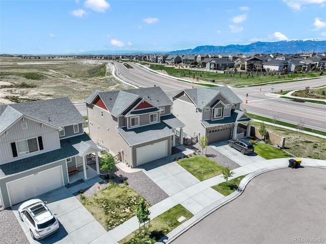 9521 Sideoats Ct, Colorado Springs, CO 80927 - aerial perspective of suburban area featuring a mountain backdrop