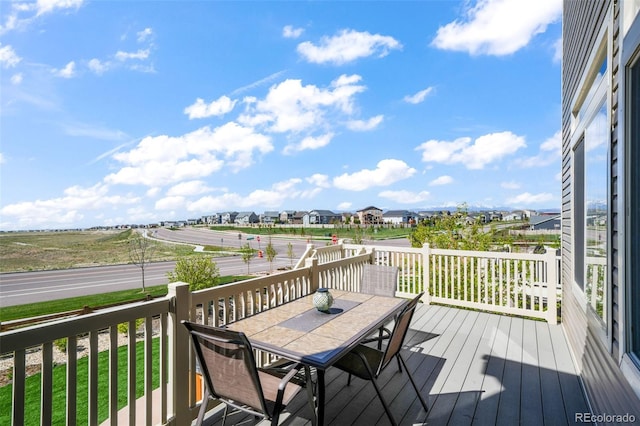 9521 Sideoats Ct, Colorado Springs, CO 80927 - deck featuring outdoor dining area