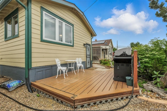 4716 Broadway, Denver, CO 80216 - wooden terrace featuring area for grilling