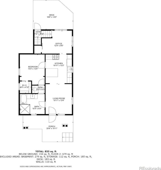 4716 Broadway, Denver, CO 80216 - view of floor plan / room layout