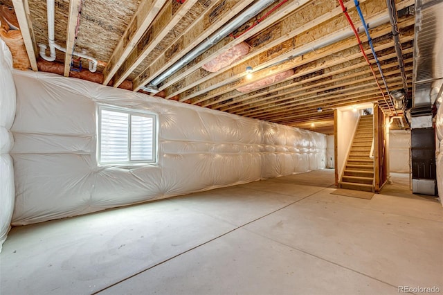 56459 E 23rd Pl, Strasburg, CO 80136 - below grade area with stairs