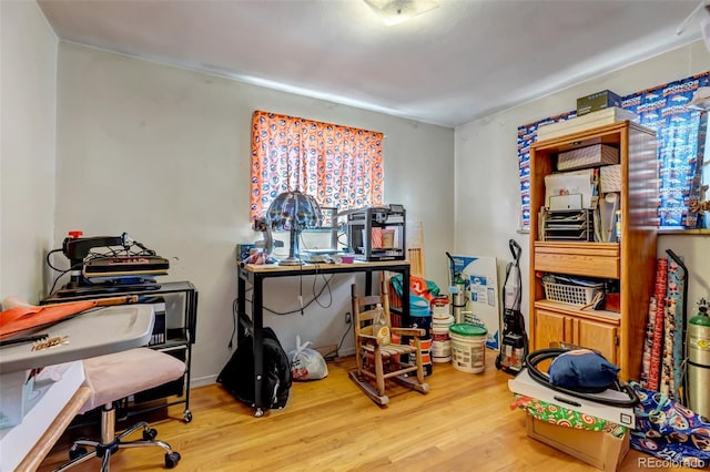 office featuring wood finished floors