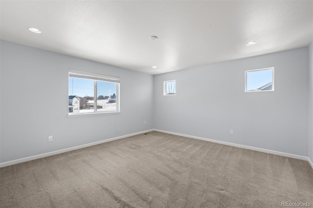 view of carpeted empty room