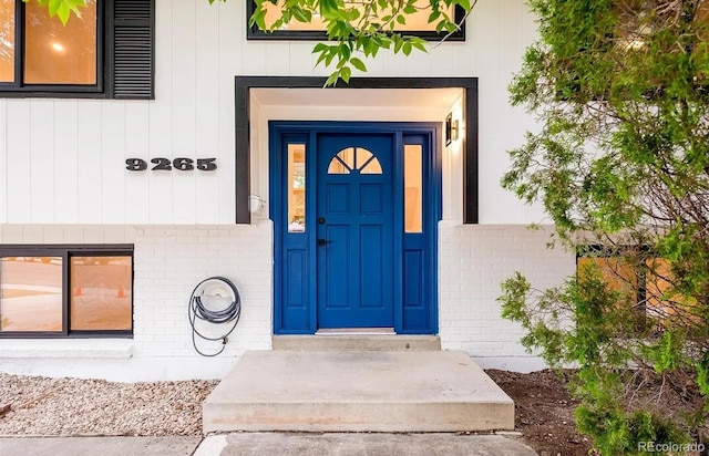 9265 Newton St, Westminster, CO 80031 - property entrance with brick siding