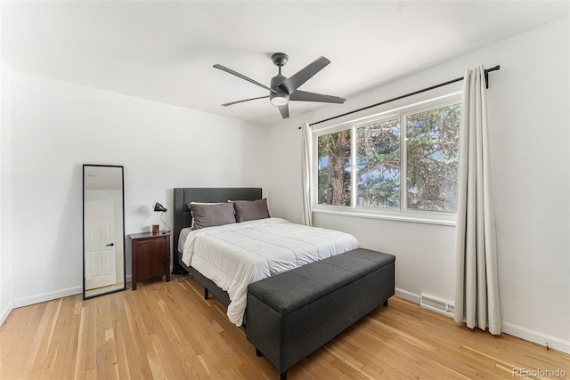 9265 Newton St, Westminster, CO 80031 - bedroom featuring light wood-style floors and ceiling fan