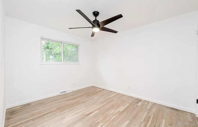 9265 Newton St, Westminster, CO 80031 - spare room with ceiling fan and light wood-style floors