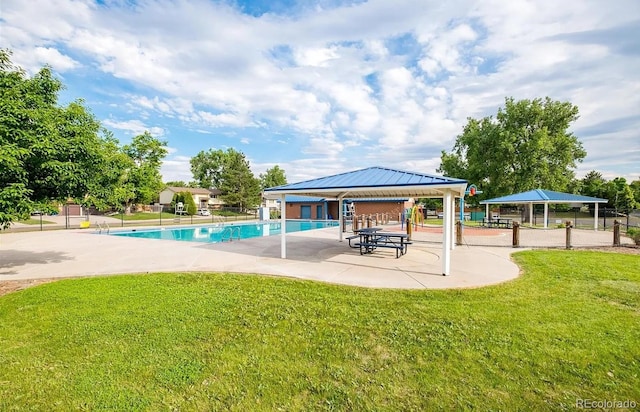 9265 Newton St, Westminster, CO 80031 - community pool with a gazebo and a patio