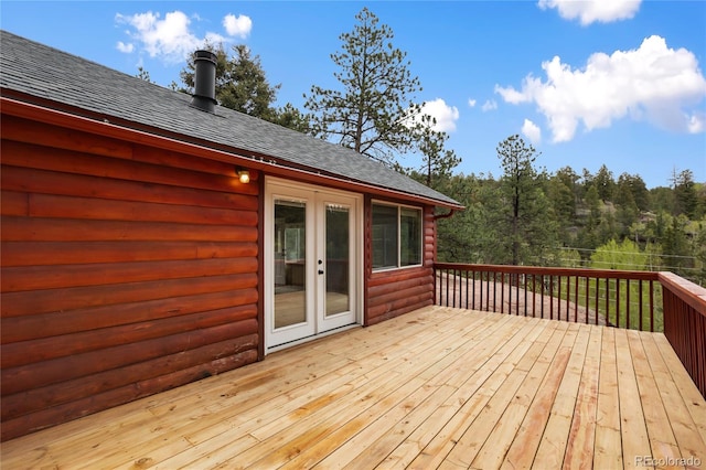 481 Arrowhead, Florissant, CO 80816 - deck featuring french doors