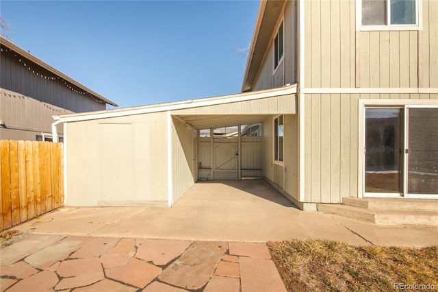 exterior space featuring a patio area