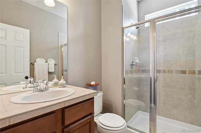 23285 Chapel Hill Ln, Parker, CO 80138 - bathroom with vanity and a shower stall