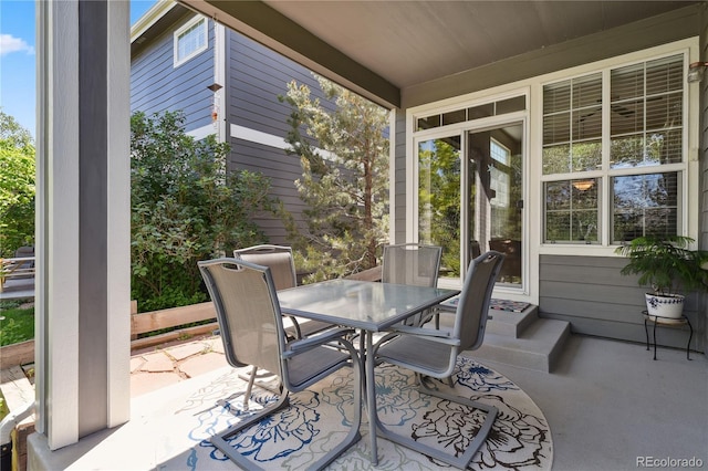 23285 Chapel Hill Ln, Parker, CO 80138 - view of patio featuring outdoor dining area