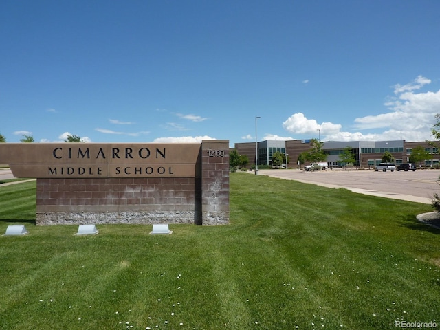23285 Chapel Hill Ln, Parker, CO 80138 - community sign with a yard