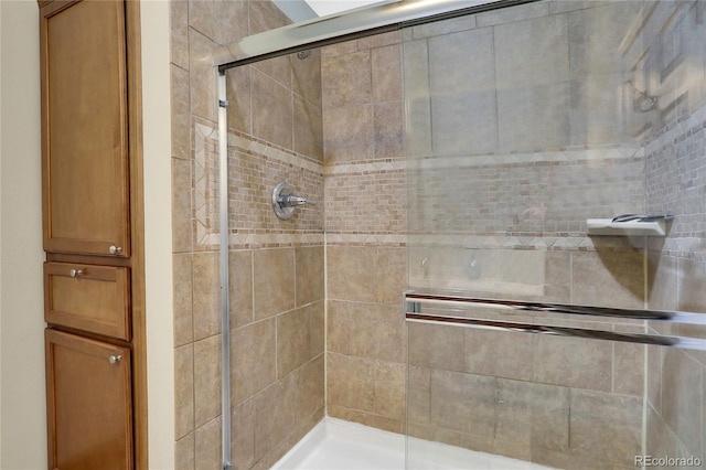 full bathroom with a stall shower