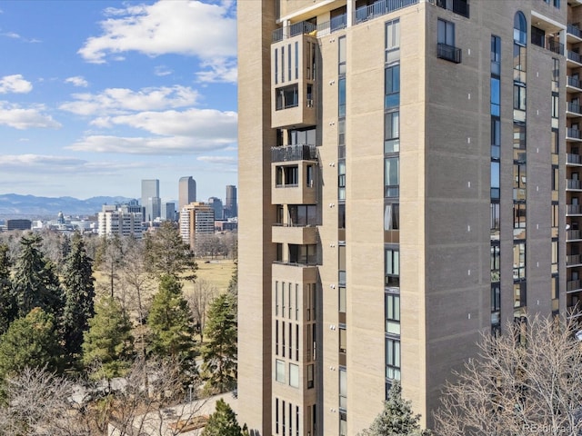 view of property with a view of city