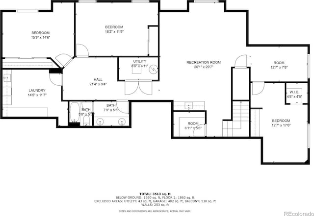 14032 E Chenango Dr, Aurora, CO 80015 - room layout
