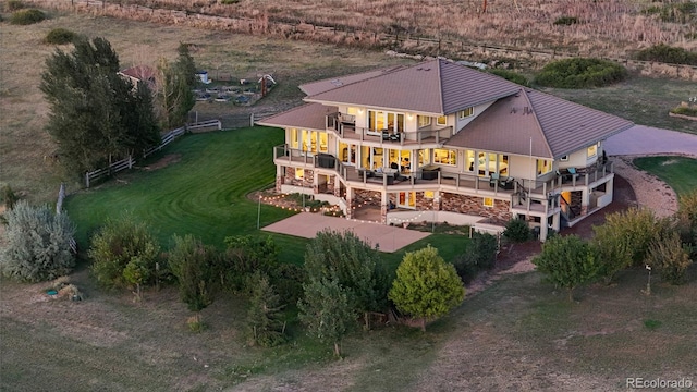 birds eye view of property