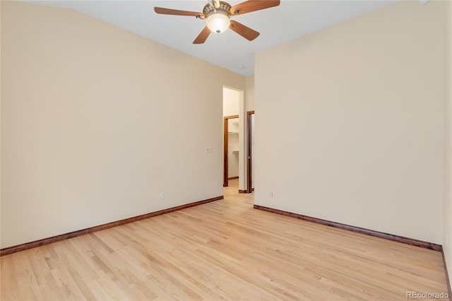 5723 S Union Ct, Littleton, CO 80127 - empty room with light wood finished floors and ceiling fan