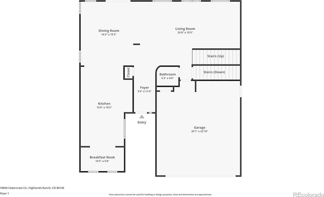 10694 Cedarcrest Cir, Highlands Ranch, CO 80130 - property floor plan