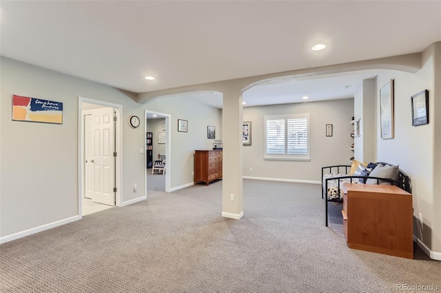 interior space with light carpet