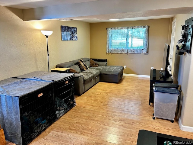 4303 S Yank St, Morrison, CO 80465 - living room with light wood finished floors and baseboards