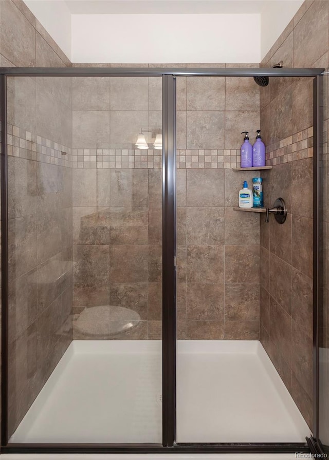 bathroom with walk in shower